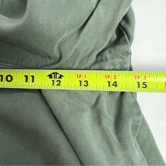 aerie Women’s Casual Pull On Pants Sz XS Green Pockets Elastic Waist Drawstring - Picture 12 of 14